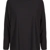 Outlet Liberté Essentiel Alma Ls Top Fleece Black