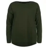 Sale Liberté Essentiel Alma Ls Top Fleece Dark Army