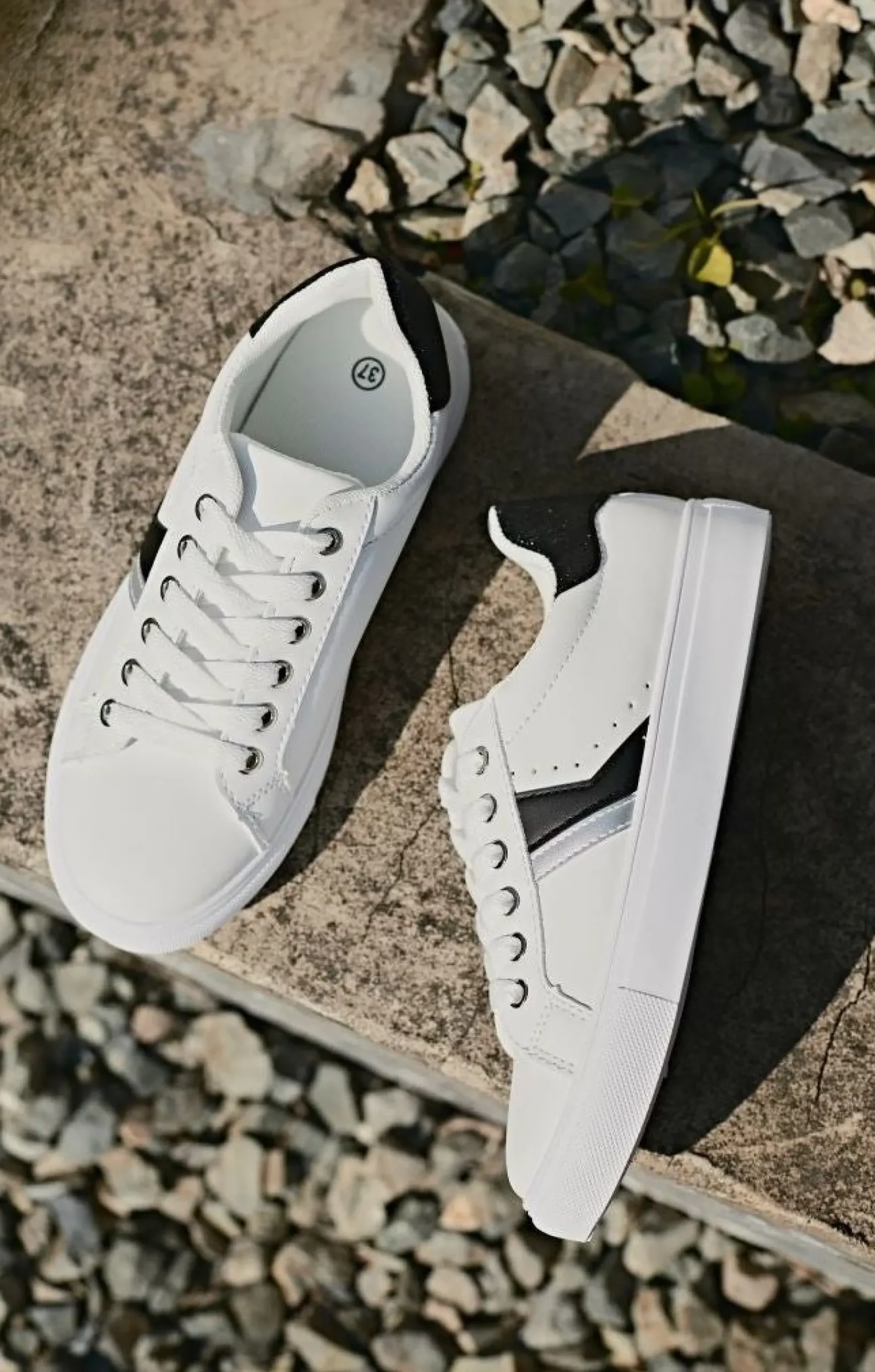 ashley_sneakers__whitebla_0.webp Clearance * Ashley Sneakers 8926 White/Black