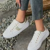 Flash Sale * Ashley Sneakers 8926 White/Light Green