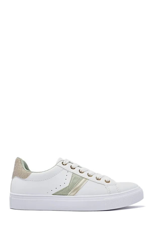 Flash Sale * Ashley Sneakers 8926 White/Light Green