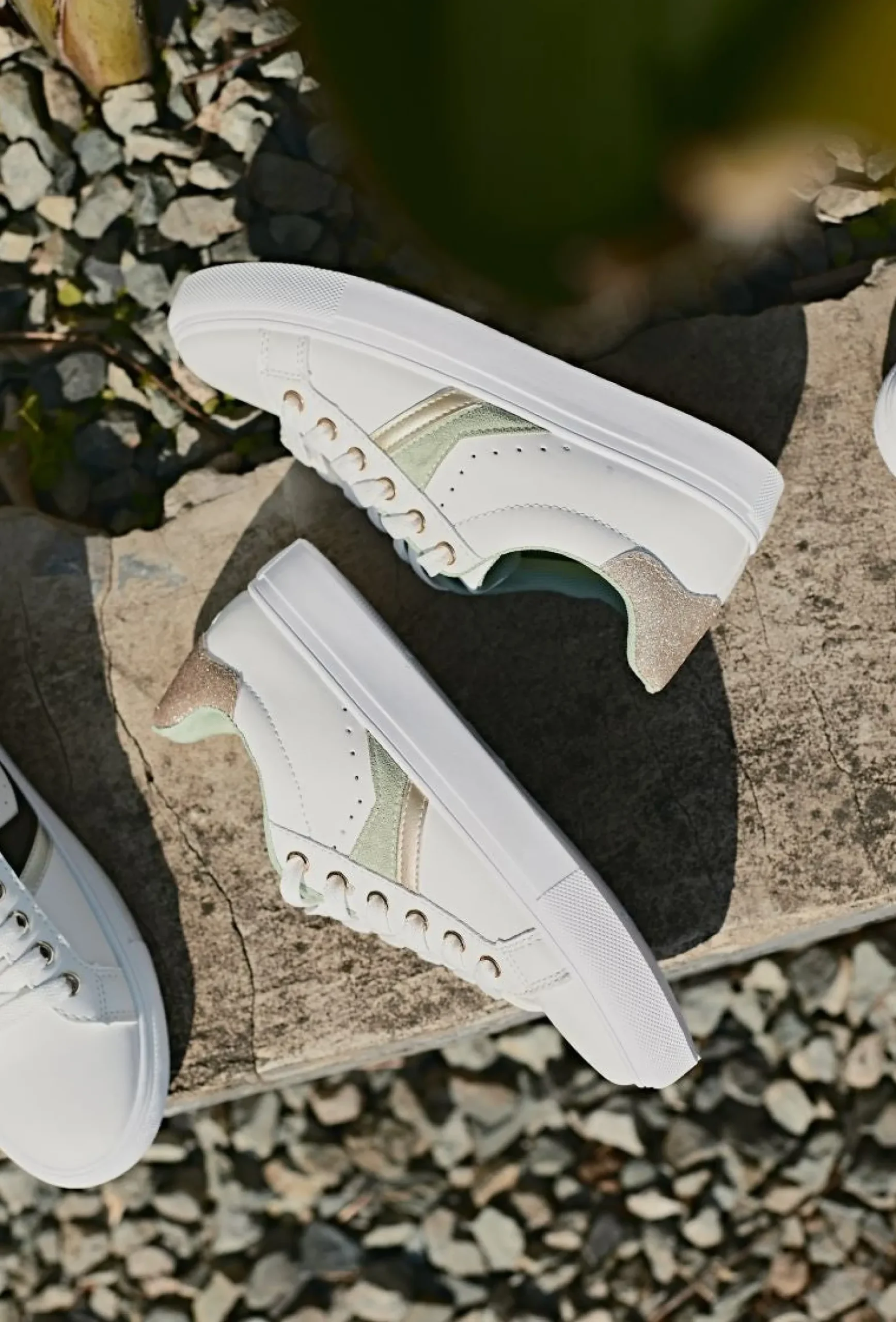 ashley_sneakers__whitelig_2.webp Flash Sale * Ashley Sneakers 8926 White/Light Green