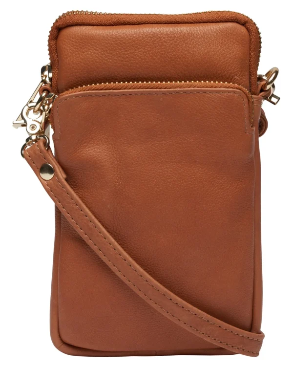 Best Sale Tim & Simonsen Betty Phone Hanger Cognac / Gold