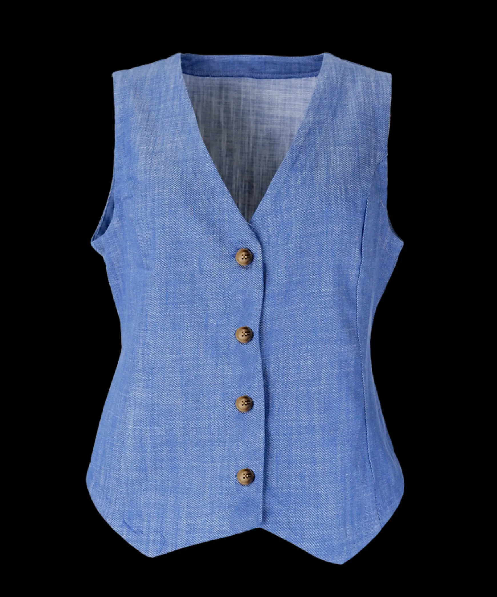 black_colour_box_light_de_0.webp Cheap Black Colour Box Light Denim Vest Lt. Blue