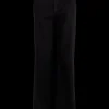 Hot Black Colour Box Canvas Stretch Pant Black