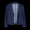 Best Sale Black Colour Box Jacket Navy Denim