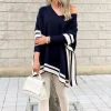 Best Gown Celine Knit Poncho Black