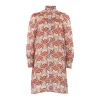 Online Continue Diana Dress Red Print