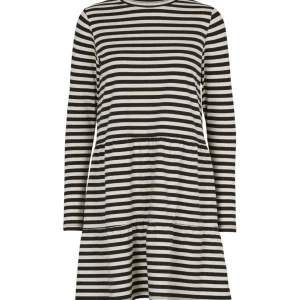 Best Sale Basic Apparel Elba Short Dress Black / Off White