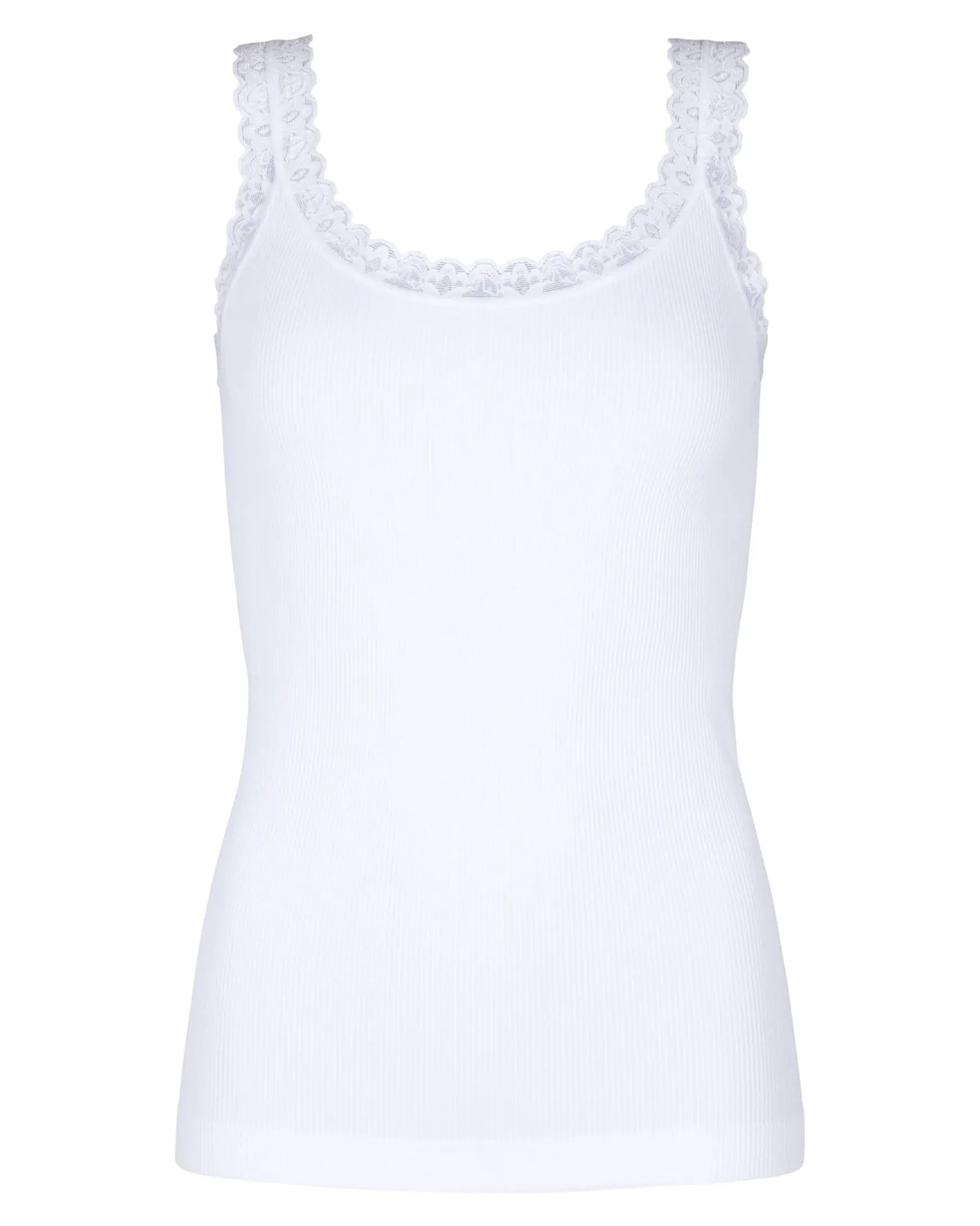 frida_rib_top_bianco_0.webp Best Sale Tim & Simonsen Frida Rib Top Bianco