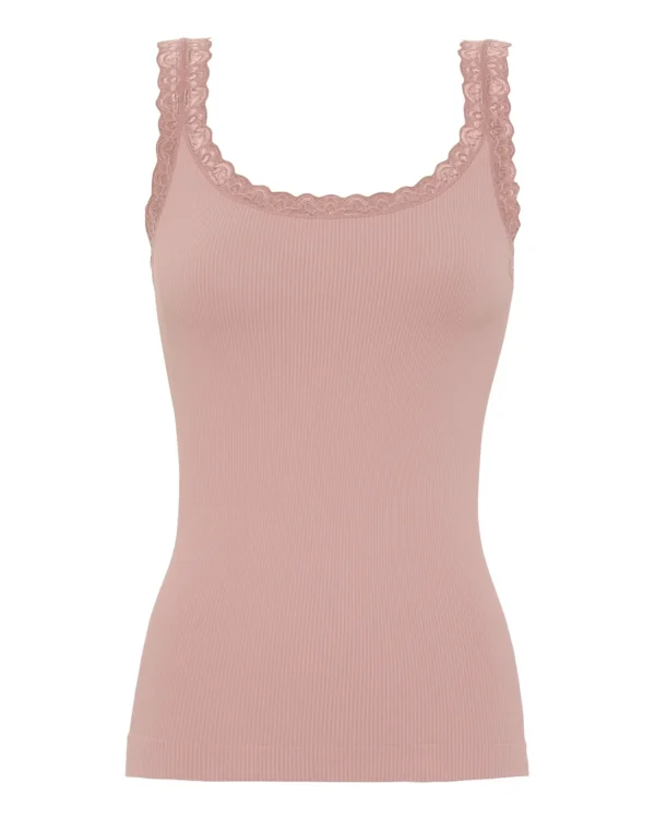 New Tim & Simonsen Frida Rib Top Rosa Antico