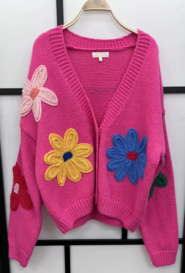 Flash Sale Gown Isa Cardigan Med Handlavet Blomster Pink