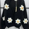 Online Gown Isa Margurit Cardigan 2398 Med Handlavet Blomster Black