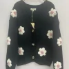 Fashion Gown Isa Margurit Cardigan Med Handlavet Blomster Black