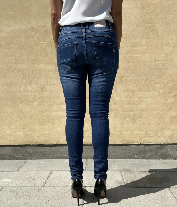 Shop Jewelly jeans 22194 Mid Blue