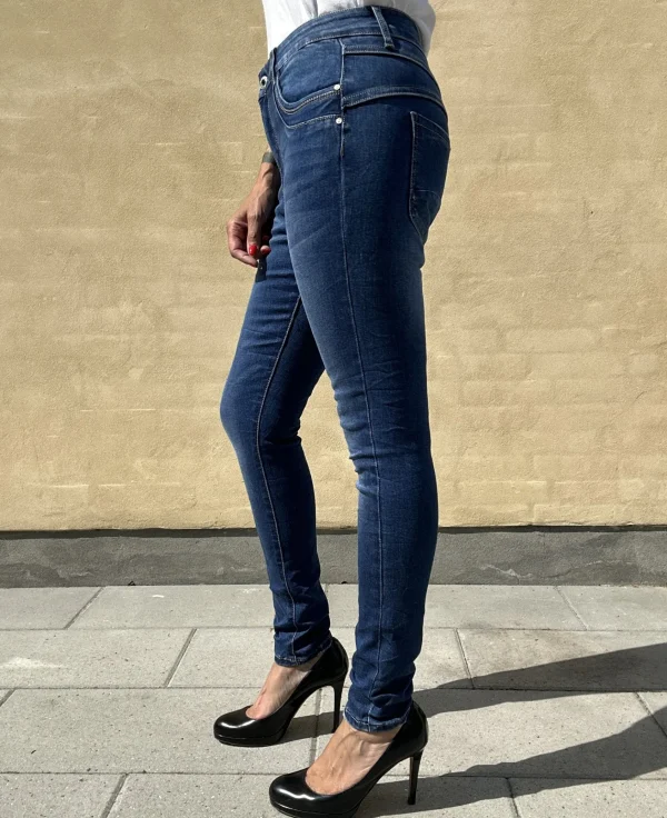 Shop Jewelly jeans 22194 Mid Blue