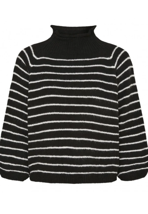 Flash Sale Marta du Chateau 23427 Knit Mdcsaga Black/White