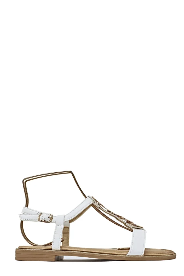 Clearance * Ls-551 Sandal White