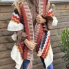 Fashion Gown Lucy Knit Poncho Camel