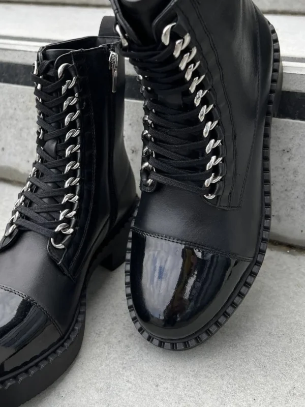 Best Copenhagen Shoes New Rock Patent Black/Silver