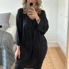 Sale Boho Love Party Kjole Med Glimmer Black