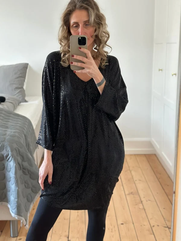 Sale Boho Love Party Kjole Med Glimmer Black