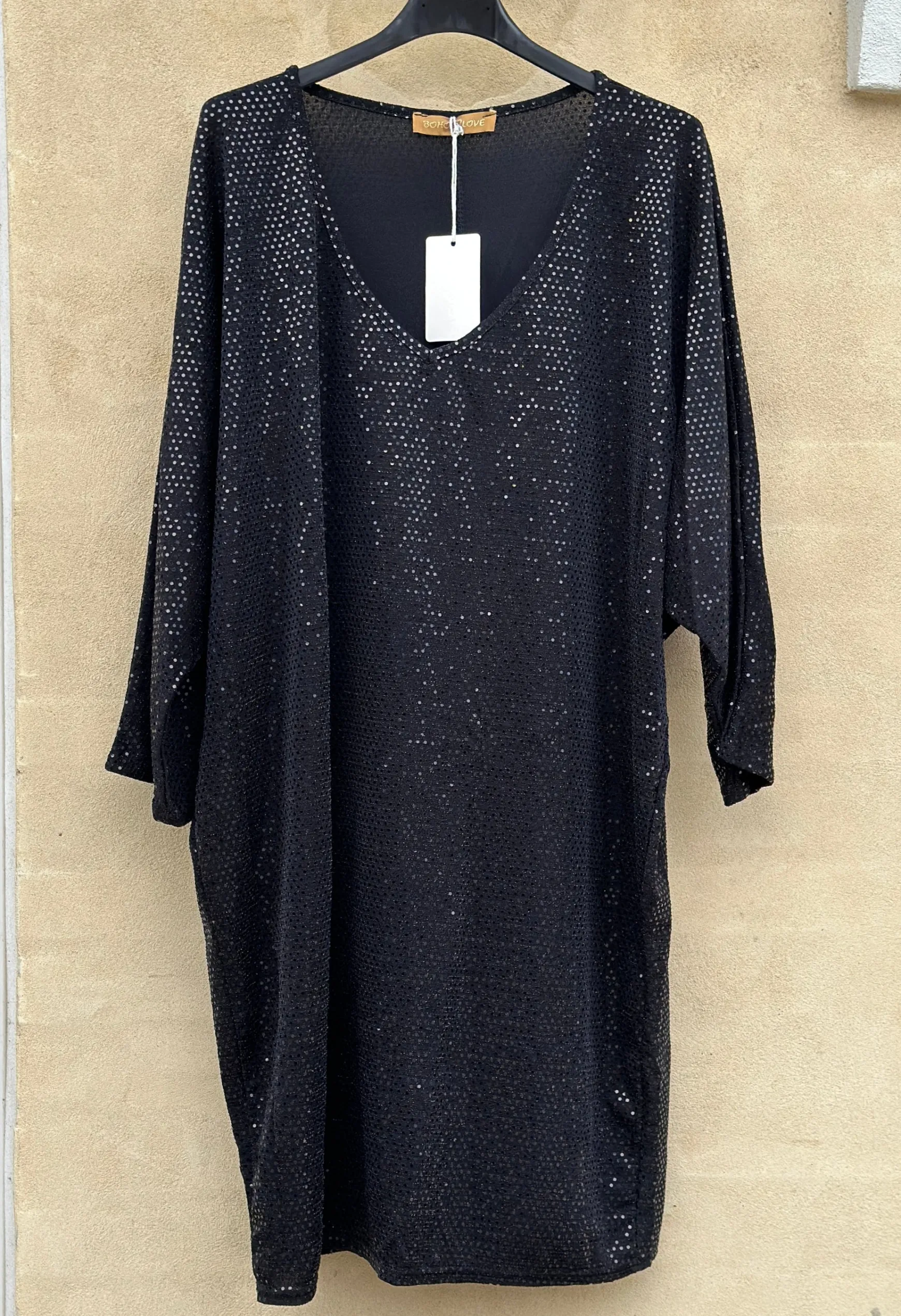 party_kjole_med_glimmer_b_1.webp Sale Boho Love Party Kjole Med Glimmer Black