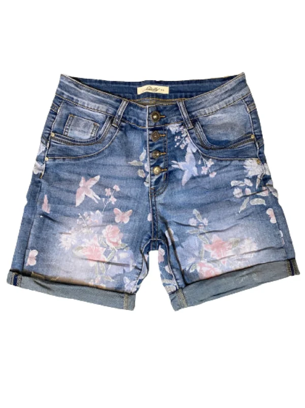 Shop marta du chateau S22154 Shorts Flower