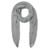 Shop marta du chateau 194007 Scarf Light Grey Melange