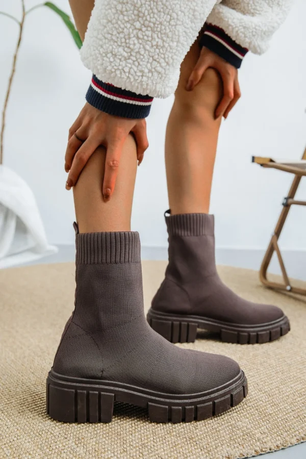 Hot * 9850 Soft Stovle Brown