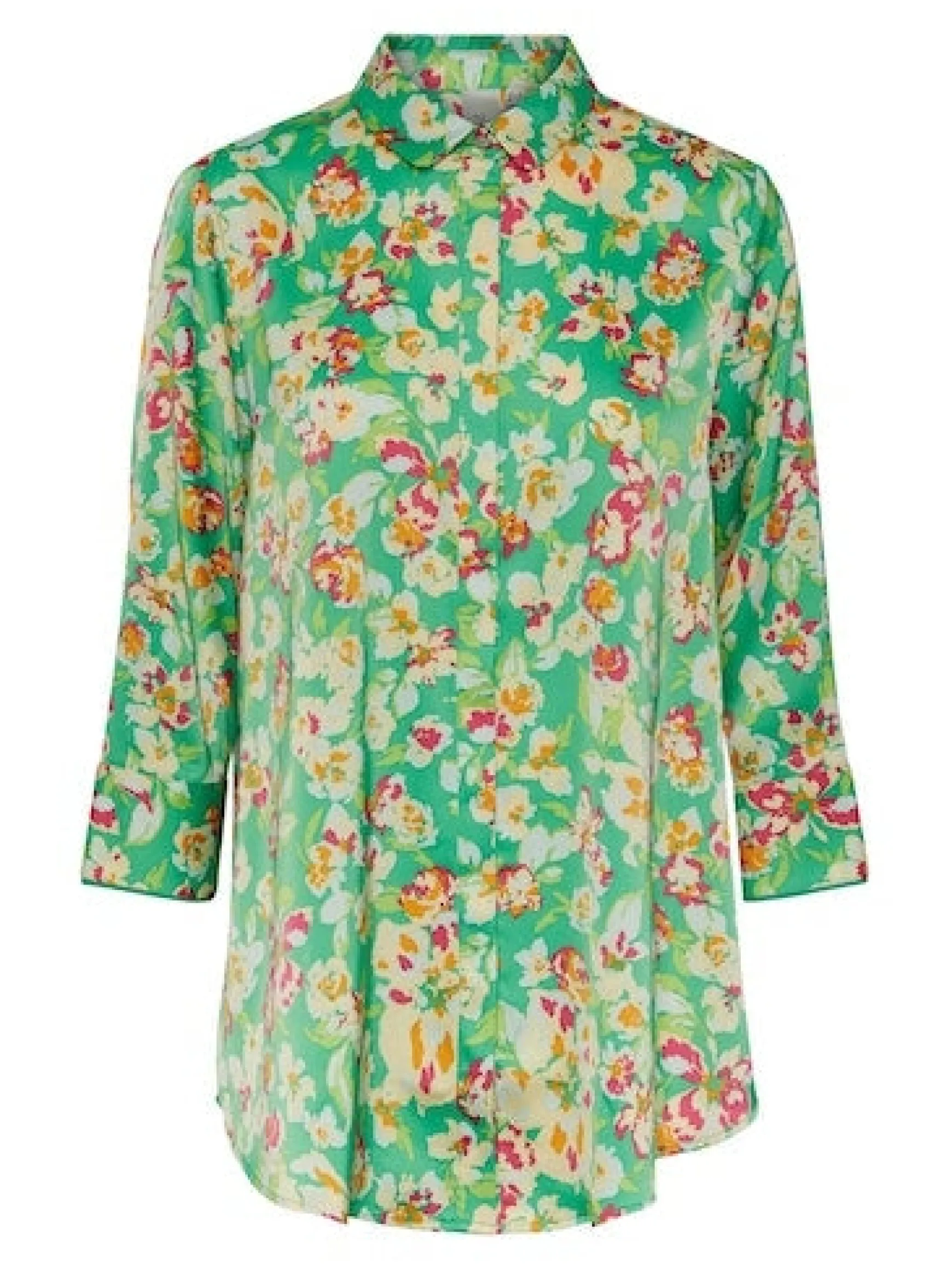 suria__shirt_poison_green_0.webp Best Sale YAS Suria 3/4 Shirt Poison Green/Uria