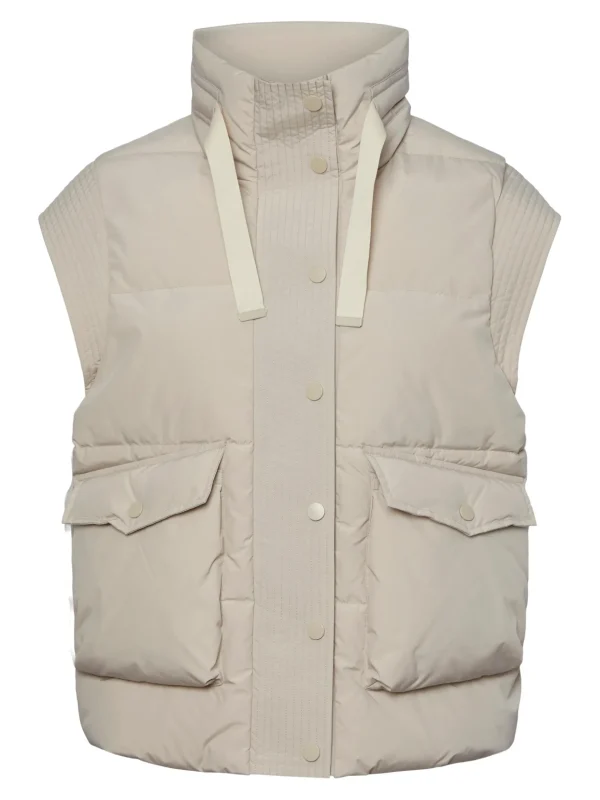 Store YAS Thello Down Mix Gilet Beige
