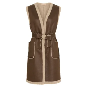 Cheap Marta du Chateau 38014-2 Vest Mdcadeline Tabacco