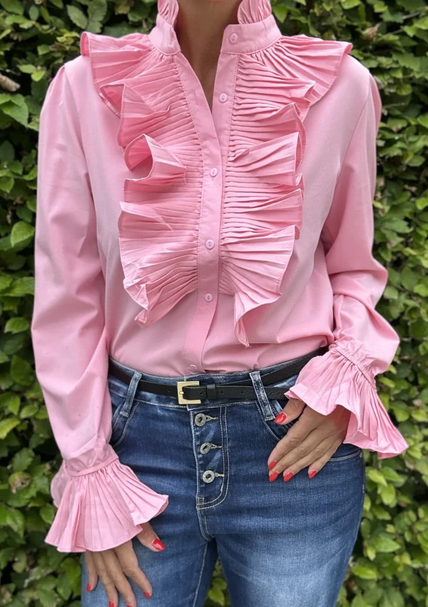 Store Gown Vigga Flaeseskjorte Bubblegum