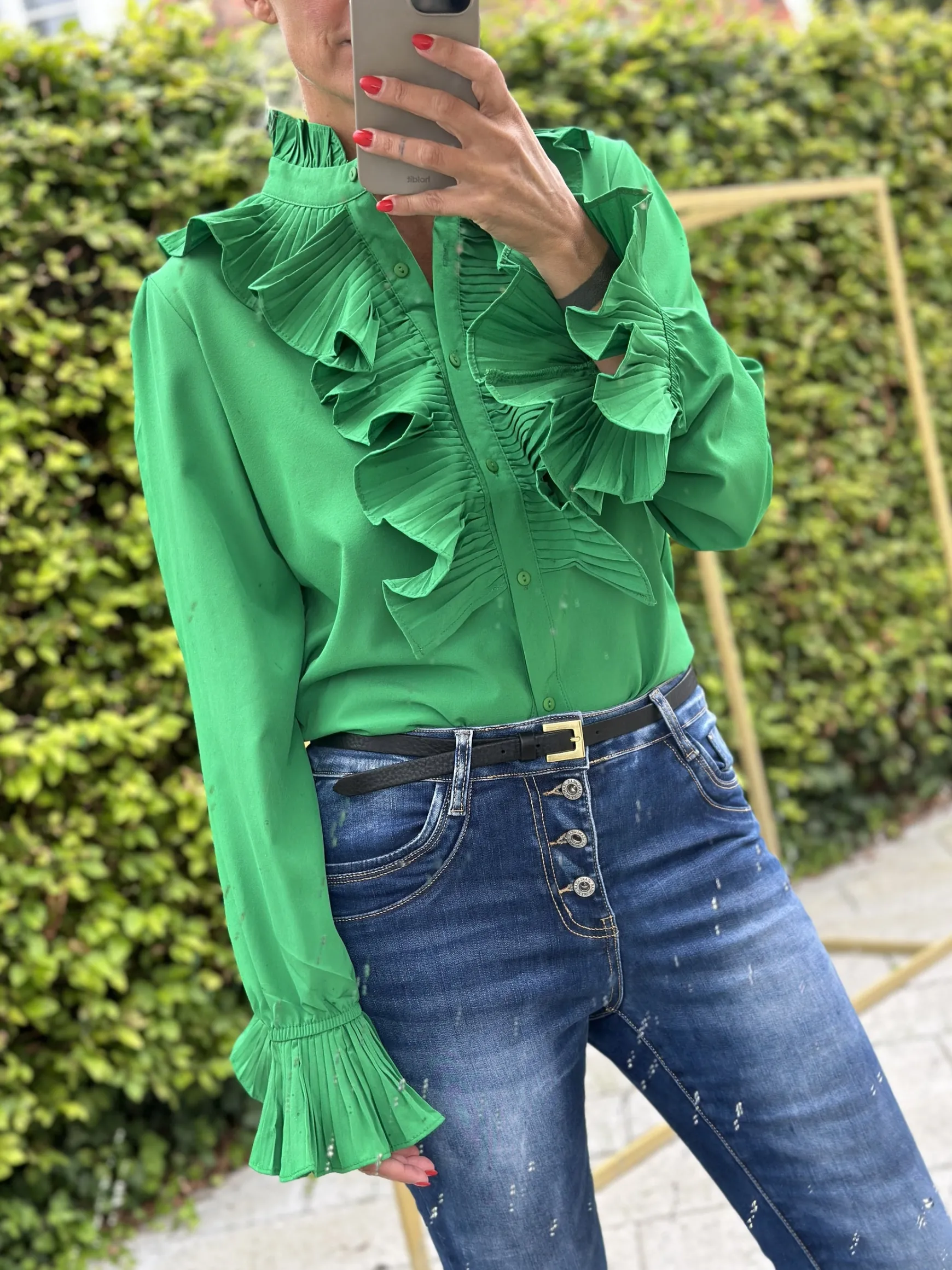 vigga_flaeseskjorte_green_0.webp Flash Sale Gown Vigga Flaeseskjorte Green