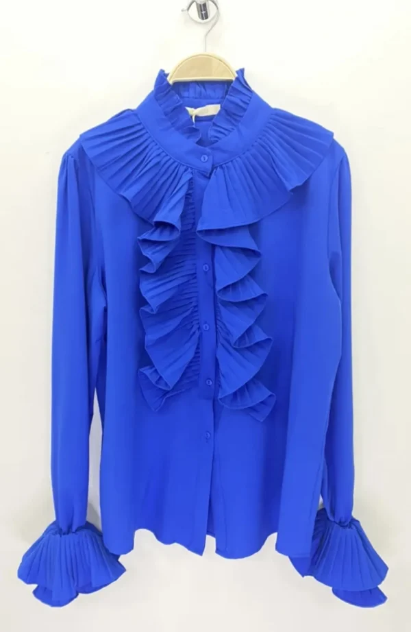 Fashion Gown Vigga Flaeseskjorte Indigo Blue