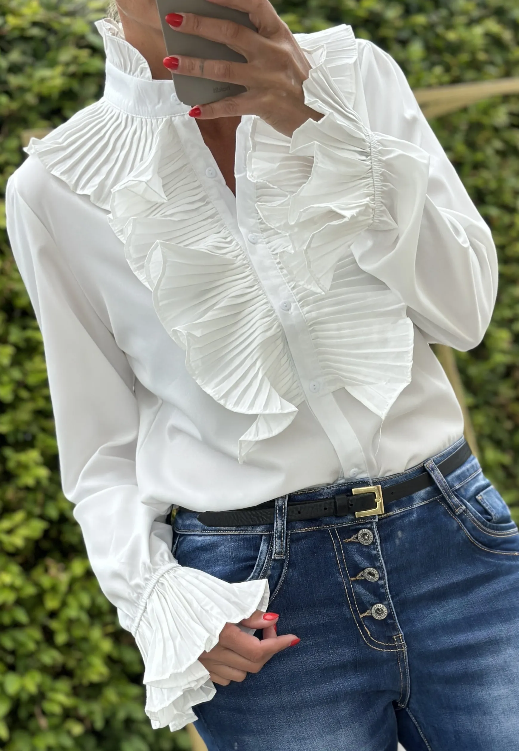 vigga_flaeseskjorte_white_0.webp Flash Sale Gown Vigga Flaeseskjorte White