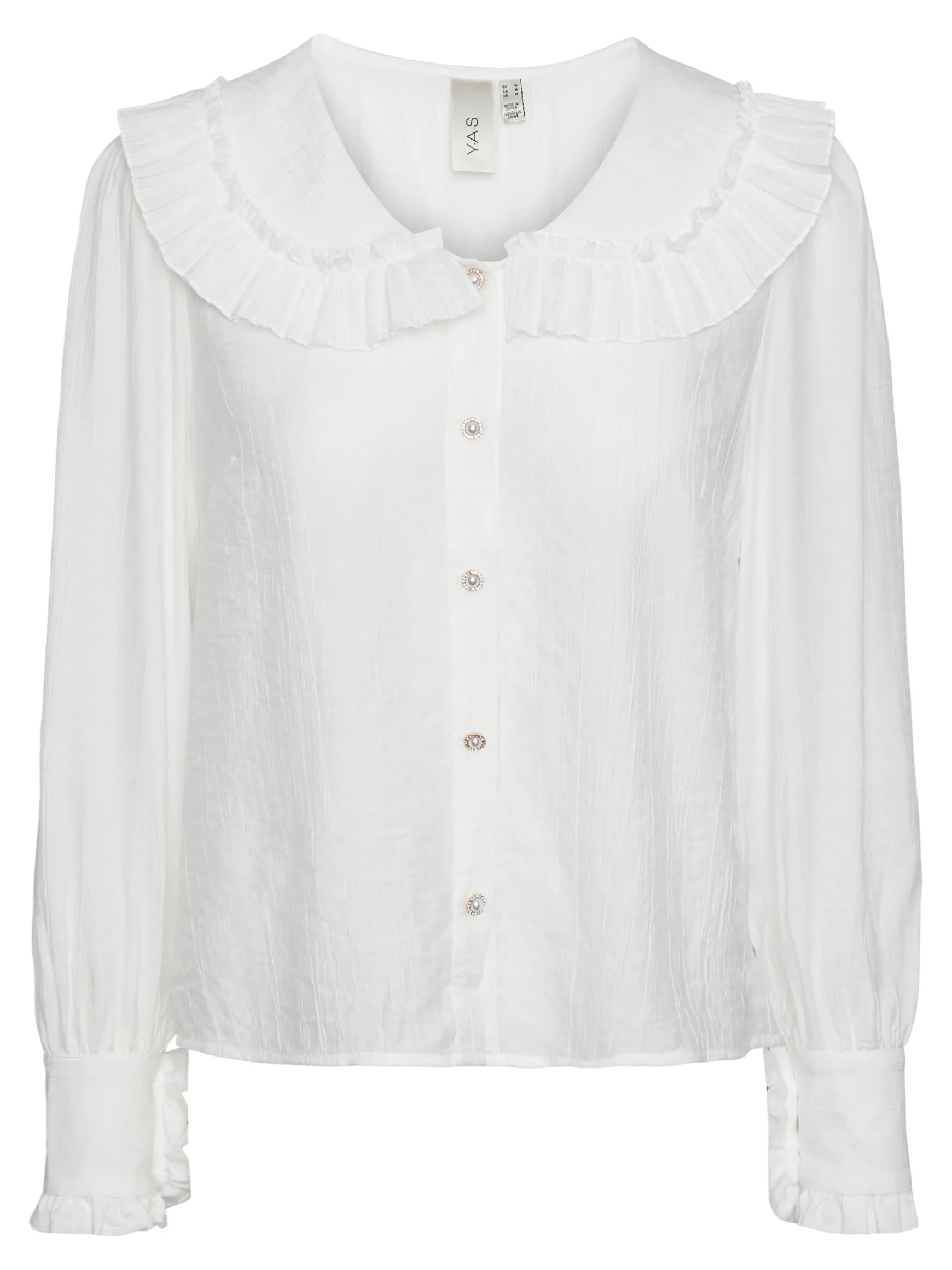 yas_milinni_ls_shirt_star_0.webp Fashion YAS Milinni Ls Shirt Star White